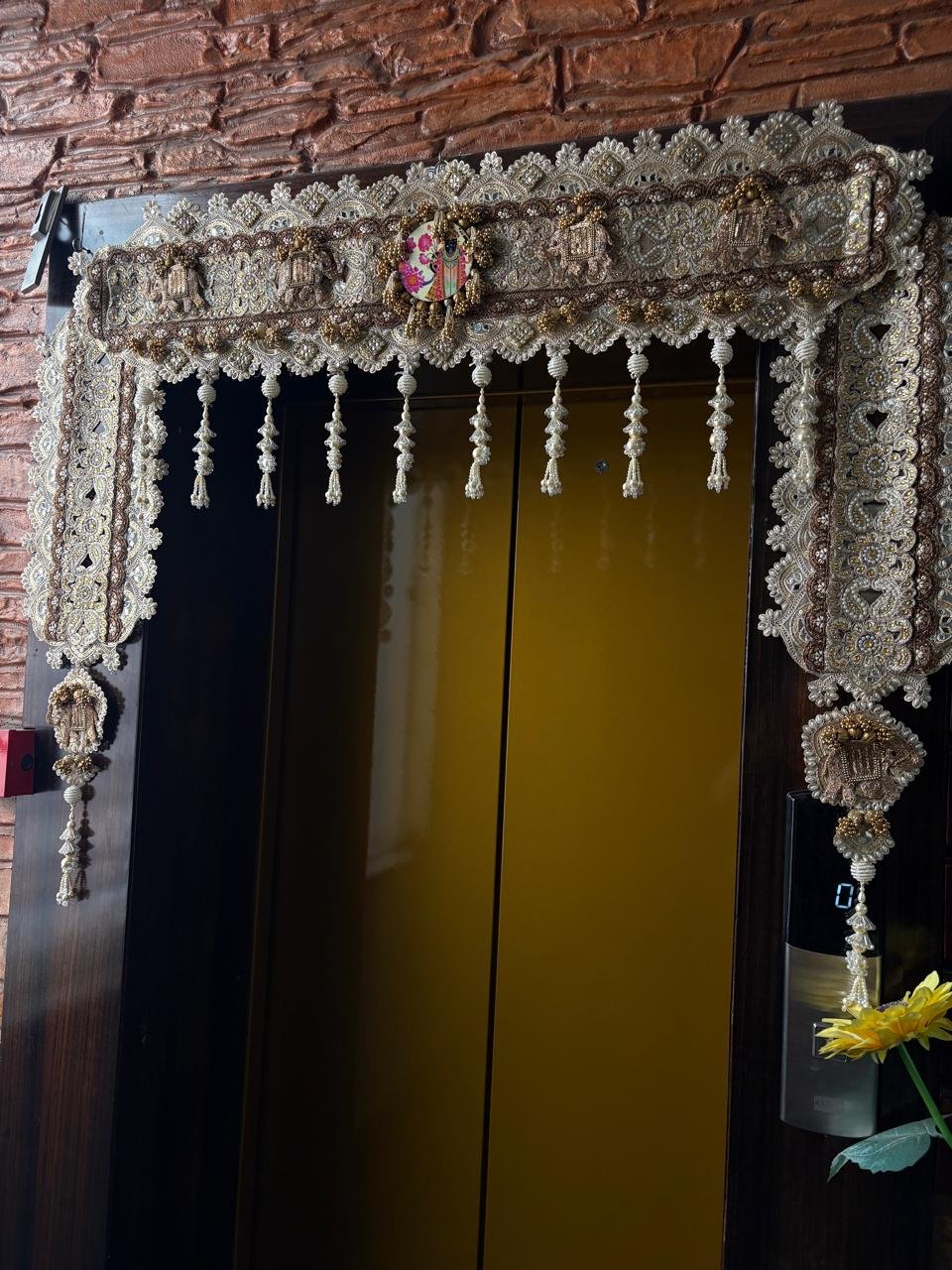 Shree nathj ji toran With side hangings  40’’ - Image 3