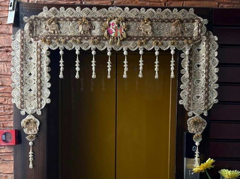 Shree nathj ji toran With side hangings  40’’ - Image 4